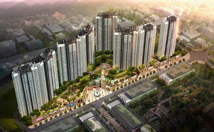 兴仁朝顺城市花园住宅小区景观