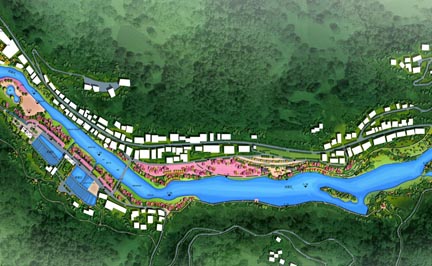 巫溪县大河乡红光村渔家乐景观方案